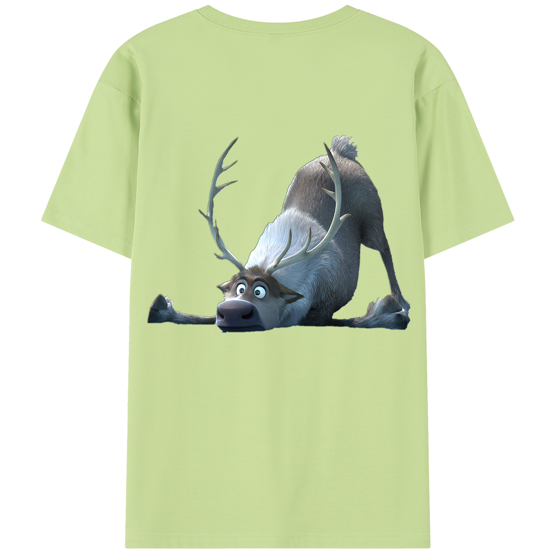 （画像用） アナと雪の女王 アンナ エルサ Frozen Anna Elsa 綿100％半袖Tシャツ（背面プリント）